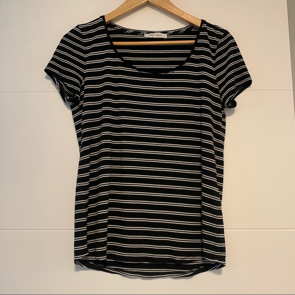 White House Black Market | Striped Tee Shirt